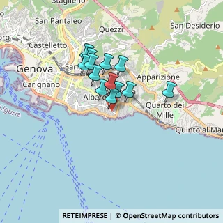 Mappa Via Oreste De Gaspari, 16146 Genova GE, Italia (1.23538)