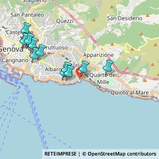 Mappa Via Zoagli, 16147 Genova GE, Italia (2.22917)