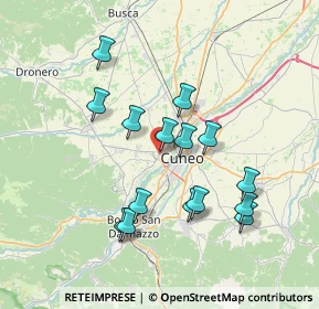 Mappa Via Valle Grana, 12010 Cuneo CN, Italia (6.94533)