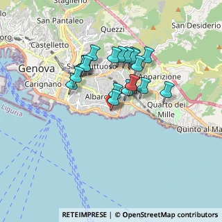 Mappa Via Giordano Bruno, 16146 Genova GE, Italia (1.452)