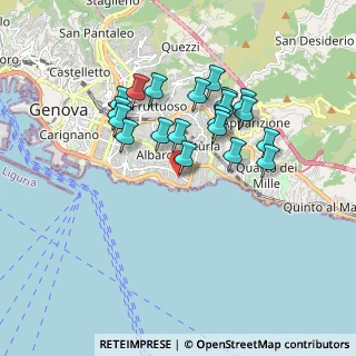 Mappa Via Giordano Bruno, 16146 Genova GE, Italia (1.574)