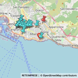 Mappa Via Giordano Bruno, 16146 Genova GE, Italia (2.148)