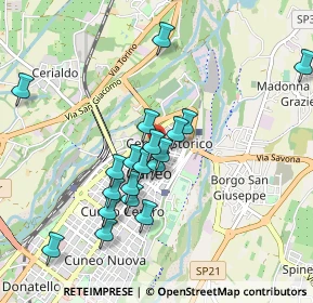 Mappa Via Amedeo Rossi, 12100 Cuneo CN, Italia (0.9225)