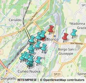 Mappa Via Amedeo Rossi, 12100 Cuneo CN, Italia (0.8875)