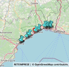 Mappa Via degli Agnese, 16016 Cogoleto GE, Italia (10.7465)