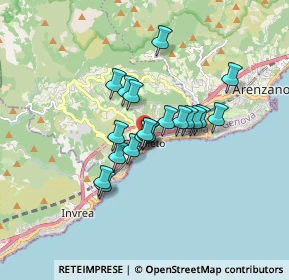 Mappa Via Felice Isnardi, 16016 Cogoleto GE, Italia (1.174)