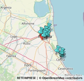 Mappa Via Argine Destro Montone, 48124 Ravenna RA, Italia (8.93455)