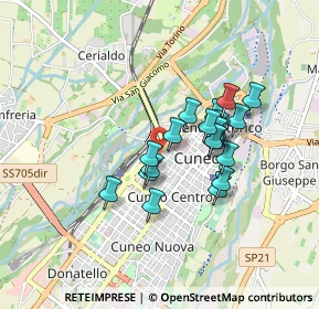 Mappa Via Primo Maggio, 12100 Cuneo CN, Italia (0.6835)