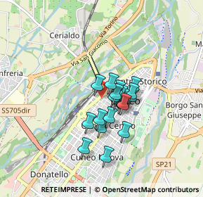 Mappa Via Primo Maggio, 12100 Cuneo CN, Italia (0.555)