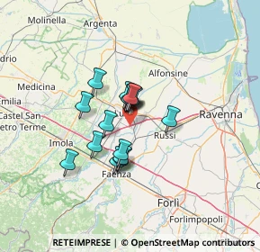 Mappa 48033 Cotignola RA, Italia (8.79375)