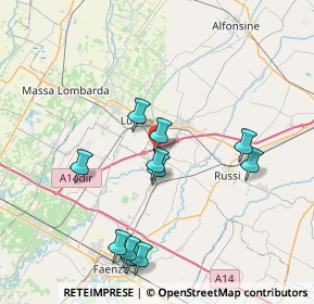 Mappa Via S. Francesco, 48032 Cotignola RA, Italia (7.84182)