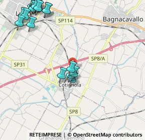 Mappa Via S. Francesco, 48032 Cotignola RA, Italia (2.9115)