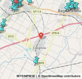 Mappa Via S. Francesco, 48032 Cotignola RA, Italia (3.9685)