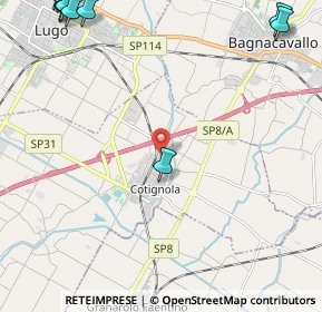 Mappa Via S. Francesco, 48032 Cotignola RA, Italia (3.94071)