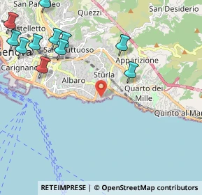 Mappa Via Al Capo di Santa Chiara, 16147 Genova GE, Italia (2.88455)