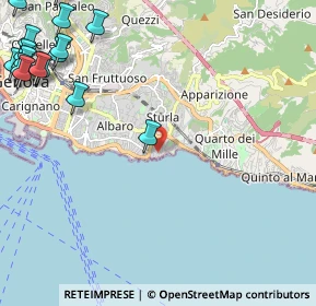 Mappa Via Al Capo di Santa Chiara, 16147 Genova GE, Italia (3.55176)