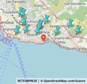 Mappa Via Al Capo di Santa Chiara, 16147 Genova GE, Italia (2.06333)