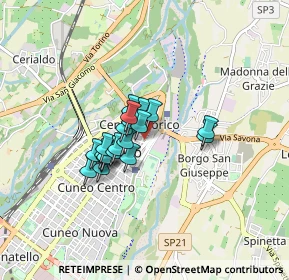 Mappa Lungogesso Corso Giovanni XXIII, 12100 Cuneo CN, Italia (0.5475)