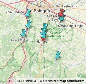 Mappa Via Dozza, 40065 Pianoro BO, Italia (6.90833)