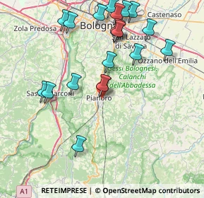 Mappa Via Dozza, 40065 Pianoro BO, Italia (8.8605)