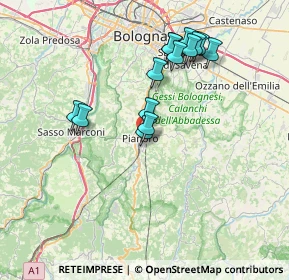 Mappa Via Dozza, 40065 Pianoro BO, Italia (6.95357)