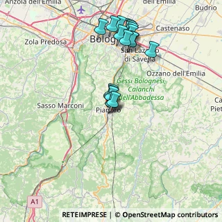 Mappa Via Dozza, 40065 Pianoro BO, Italia (7.6255)