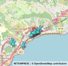 Mappa Via Ronco, 16016 Cogoleto GE, Italia (0.55083)