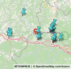 Mappa Via Valbormida Barry coumba, 17056 Cengio SV, Italia (7.6855)