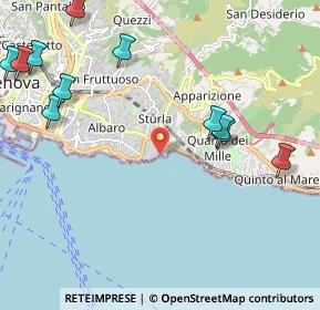 Mappa Via Vernazzola, 16147 Genova GE, Italia (2.80273)