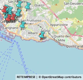 Mappa Via Felice Cavallotti, 16148 Genova GE, Italia (3.4675)