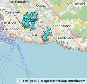 Mappa Via Felice Cavallotti, 16148 Genova GE, Italia (1.84308)