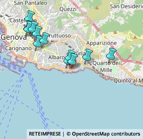 Mappa Via Felice Cavallotti, 16148 Genova GE, Italia (1.89833)