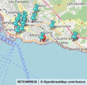 Mappa Via Felice Cavallotti, 16148 Genova GE, Italia (2.30923)