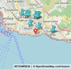Mappa Via Felice Cavallotti, 16148 Genova GE, Italia (1.69545)