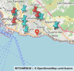 Mappa Via Felice Cavallotti, 16148 Genova GE, Italia (2.18462)
