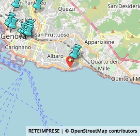 Mappa Via Felice Cavallotti, 16148 Genova GE, Italia (3.04692)