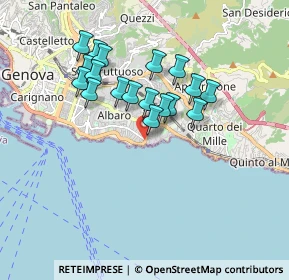 Mappa Via Felice Cavallotti, 16148 Genova GE, Italia (1.52722)