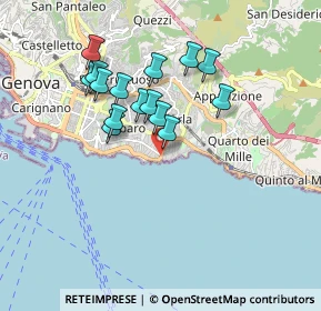 Mappa Via Felice Cavallotti, 16148 Genova GE, Italia (1.57067)