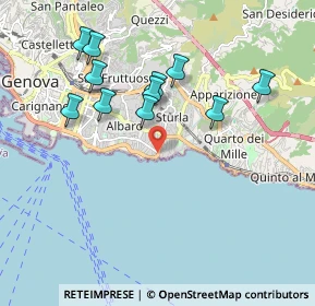 Mappa Via Felice Cavallotti, 16148 Genova GE, Italia (1.90182)
