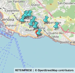 Mappa Via Felice Cavallotti, 16148 Genova GE, Italia (1.49273)