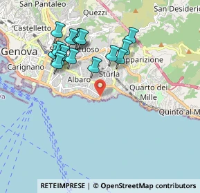 Mappa Via Felice Cavallotti, 16148 Genova GE, Italia (1.89412)