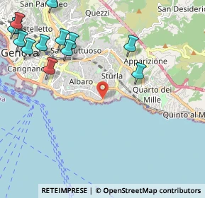 Mappa Via Felice Cavallotti, 16148 Genova GE, Italia (2.87917)