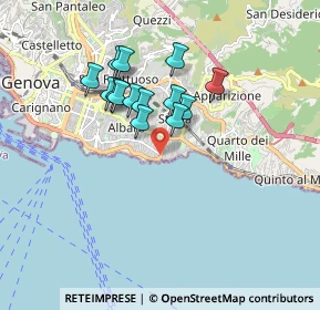Mappa Via Felice Cavallotti, 16148 Genova GE, Italia (1.43786)