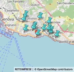 Mappa Via Felice Cavallotti, 16148 Genova GE, Italia (1.33538)