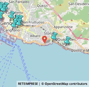 Mappa Via Felice Cavallotti, 16148 Genova GE, Italia (3.3025)