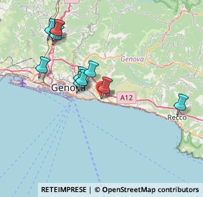 Mappa Via Gabriele Rossetti, 16148 Genova GE, Italia (7.59727)