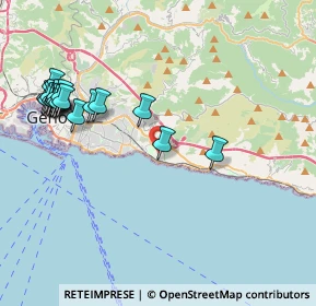 Mappa Via Gabriele Rossetti, 16148 Genova GE, Italia (4.76947)