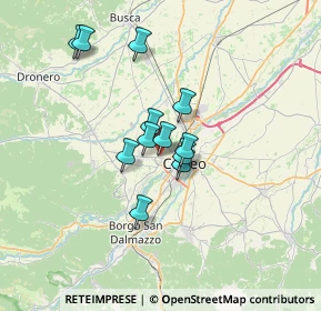 Mappa Via Molino Morra, 12100 Cuneo CN, Italia (5.13167)