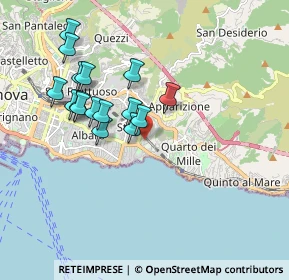 Mappa Via Giuseppe Luciano Magnone, 16147 Genova GE, Italia (1.69875)