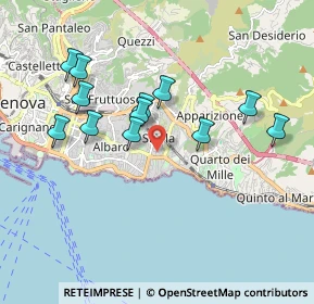 Mappa Via Federico Sclopis, 16147 Genova GE, Italia (1.80417)